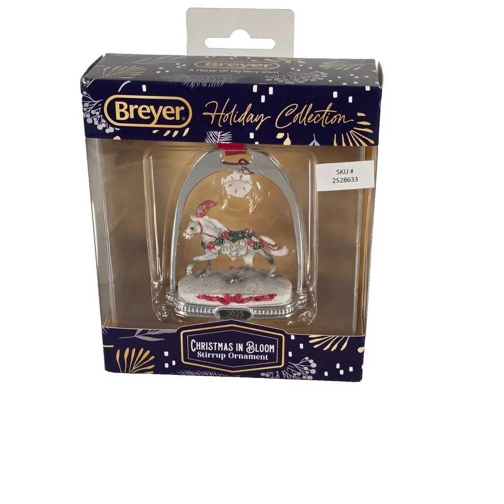 Breyer 2025 Stirrup Ornament Christmas in Bloom Model # B-HP-10224 Retired NIB‎